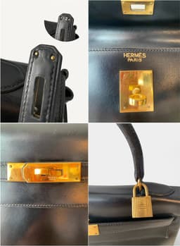 Front view of Hermès Kelly 32cm vintage 1970 bag